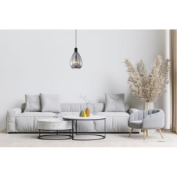 Pakabinamas šviestuvas Zulo 1xE27 Juoda (PND-27812-BK-SG)