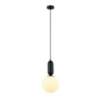 Pakabinamas šviestuvas Aldeva 1xE27 Juoda (PND-02340-1M-BK)