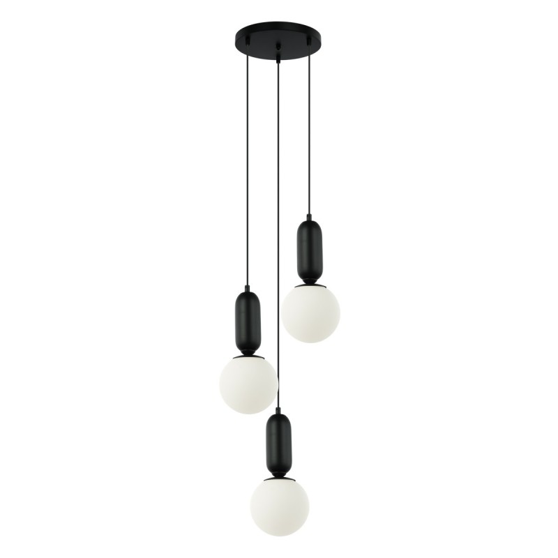 Pakabinamas šviestuvas Aldeva 3xE27 Juoda (PND-02340-3S-BK)