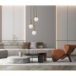 Pakabinamas šviestuvas Aldeva 3xE27 Antikvarinė Bronzos (PND-02340-3S-BRO)