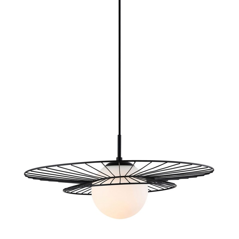 Pakabinamas šviestuvas Alison 1xE27 Juoda (MDM-4001/1 BK)