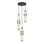 Pakabinamas šviestuvas Bruni LED 57W 3000K Matinė Juoda (PND-27372-3A-57W-BK)