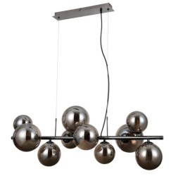 Pakabinamas šviestuvas Canello 10xG9 Juoda Chromo (PND-406007-10A-BCR)