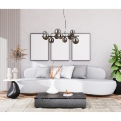Pakabinamas šviestuvas Canello 10xG9 Juoda Chromo (PND-406007-10A-BCR)