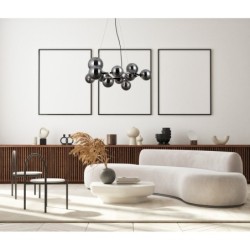 Pakabinamas šviestuvas Canello Keičiama LED G9 5W Juoda Chromo (PND-406007-11A-BCR)