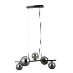 Pakabinamas šviestuvas Canello 5xG9 Juoda Chromo (PND-406007-5A-BCR)