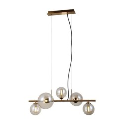 Pakabinamas šviestuvas Canello 5xG9 Medaus Žalvario (PND-406007-5-HBR)
