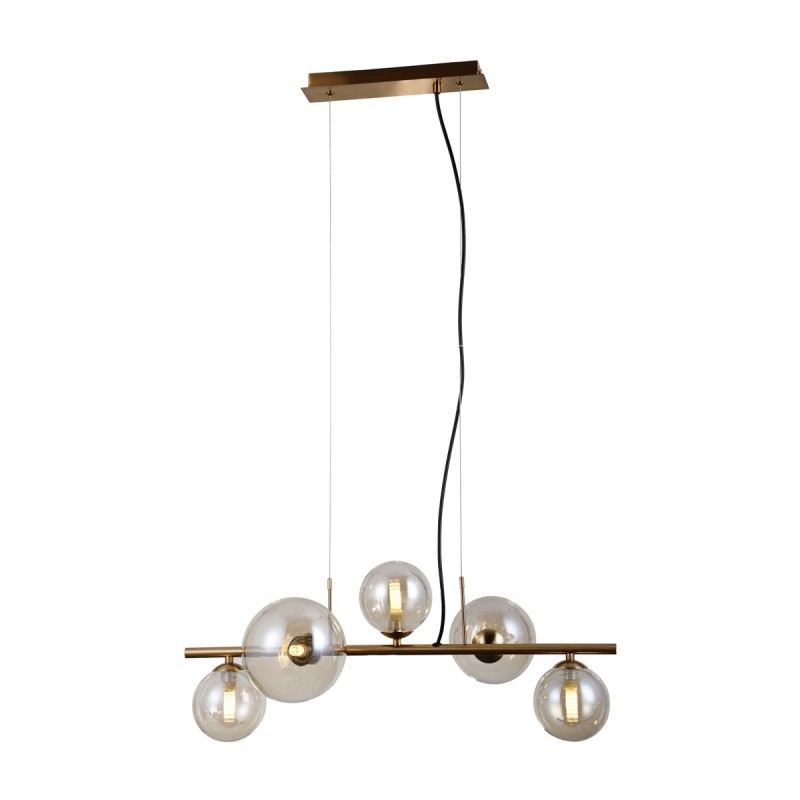 Pakabinamas šviestuvas Canello 5xG9 Medaus Žalvario (PND-406007-5-HBR)