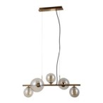 Pakabinamas šviestuvas Canello 5xG9 Medaus Žalvario (PND-406007-5-HBR)