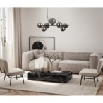 Pakabinamas šviestuvas Canello 7xG9 Juoda Chromo (PND-406007-7A-BCR)