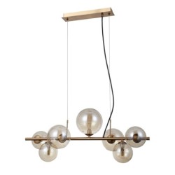 Pakabinamas šviestuvas Canello 7xG9 Medaus Žalvario (PND-406007-7-HBR)