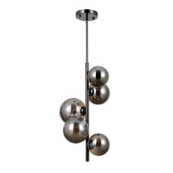 Pakabinamas šviestuvas Canello 5xG9 Juoda Chromo (PND-406007-V5A-BCR)