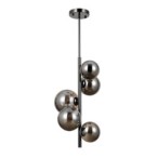 Pakabinamas šviestuvas Canello 5xG9 Juoda Chromo (PND-406007-V5A-BCR)