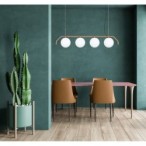 Pakabinamas šviestuvas Carimi Keičiama LED G9 5W Medaus Žalvario (PND-3300-4-HBR)