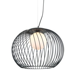 Pakabinamas šviestuvas Clarisa 1xE27 Juoda (MDM-3842-1 BK)