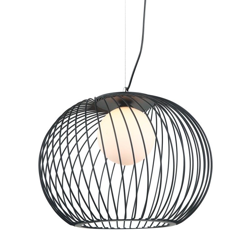Pakabinamas šviestuvas Clarisa 1xE27 Juoda (MDM-3842-1 BK)