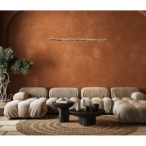 Pakabinamas šviestuvas Conato LED 35W 3000K Juoda Smėlio Šlifuota (PND-23848-30W-BK-GD)