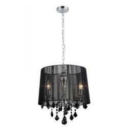 Pakabinamas šviestuvas Cornelia 3xE14 Juoda Chromo (MDM-2572/3 BK)
