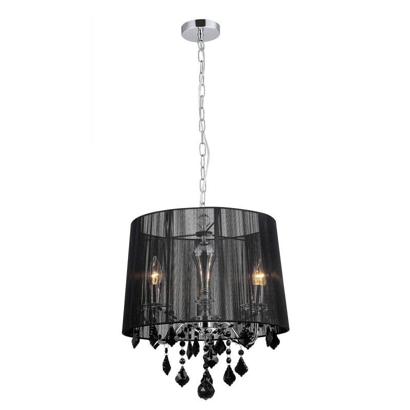 Pakabinamas šviestuvas Cornelia 3xE14 Juoda Chromo (MDM-2572/3 BK)