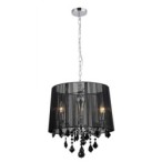 Pakabinamas šviestuvas Cornelia 3xE14 Juoda Chromo (MDM-2572/3 BK)