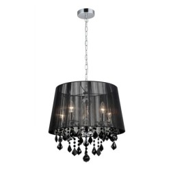 Pakabinamas šviestuvas Cornelia 5xE14 Juoda Chromo (MDM-2572/5 BK)