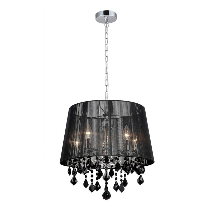 Pakabinamas šviestuvas Cornelia 5xE14 Juoda Chromo (MDM-2572/5 BK)