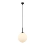 Pakabinamas šviestuvas Deore 1xE27 Juoda Balta (PND-5578-1L-BK)