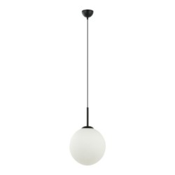 Pakabinamas šviestuvas Deore 1xE27 Juoda Balta (PND-5578-1L-BK)