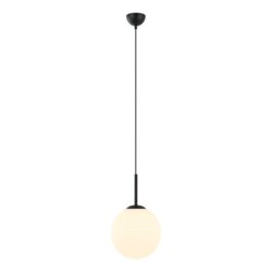 Pakabinamas šviestuvas Deore 1xE27 Juoda Balta (PND-5578-1M-BK)