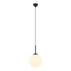 Pakabinamas šviestuvas Deore 1xE27 Juoda Balta (PND-5578-1M-BK)