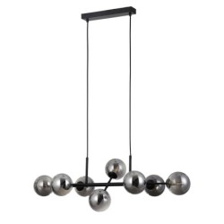 Pakabinamas šviestuvas Erimida 8xG9 Juoda (PND-2244-8A-BL)