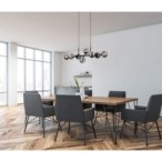 Pakabinamas šviestuvas Erimida 8xG9 Juoda (PND-2244-8A-BL)