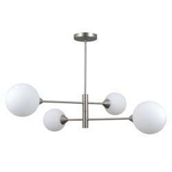 Pakabinamas šviestuvas Evora 4xG9 Satino Nikelio (PND-55342-4-SN)