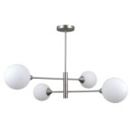 Pakabinamas šviestuvas Evora 4xG9 Satino Nikelio (PND-55342-4-SN)
