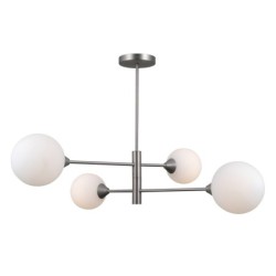Pakabinamas šviestuvas Evora 4xG9 Satino Nikelio (PND-55342-4-SN)