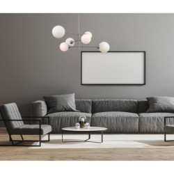 Pakabinamas šviestuvas Evora 6xG9 Satino Nikelio (PND-55342-6-SN)