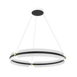 Pakabinamas šviestuvas Faris LED 53W 3000K Aukso Juoda (PND-62738-53W-3K-BK-GD)