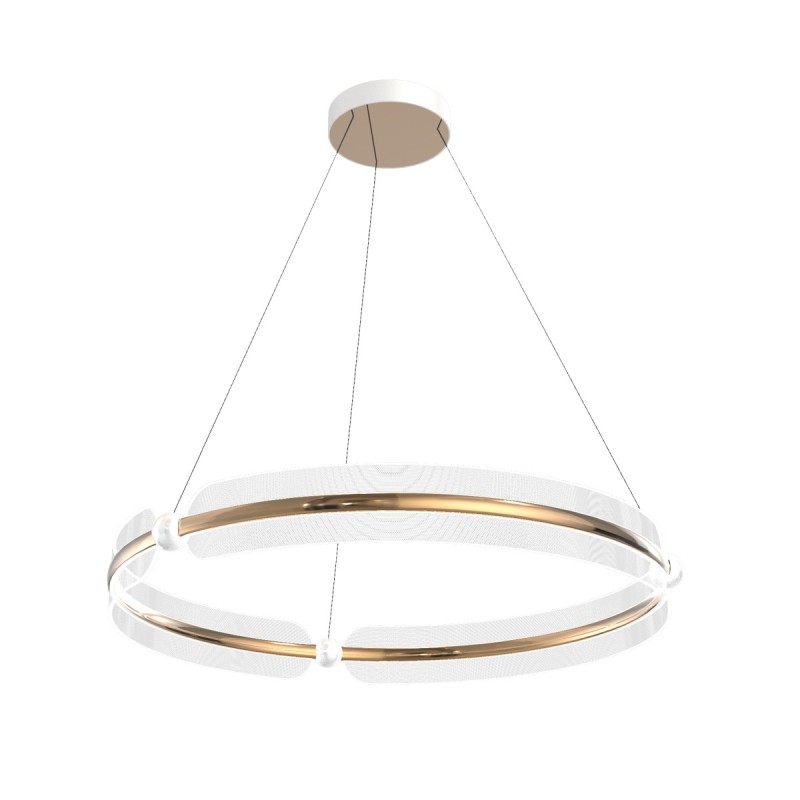 Pakabinamas šviestuvas Faris LED 53W 3000K Balta Aukso (PND-62738-53W-3K-GD)
