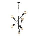 Pakabinamas šviestuvas Ferreia 6xE27 Juoda (PND-5986-6-BL)