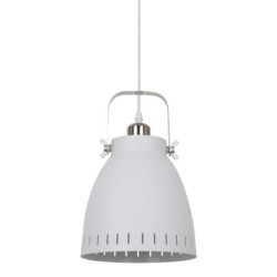 Pakabinamas šviestuvas Franklin 1xE27 Balta Satino Smėlio Šlifuota Nikelio (MD-HN8026M-WH+S.NICK)