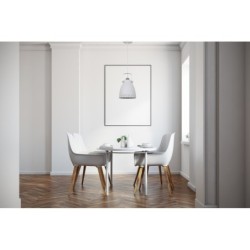 Pakabinamas šviestuvas Franklin 1xE27 Balta Satino Smėlio Šlifuota Nikelio (MD-HN8026M-WH+S.NICK)