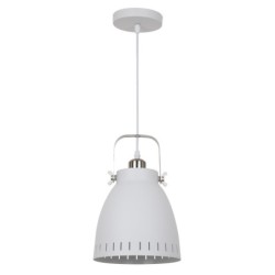 Pakabinamas šviestuvas Franklin 1xE27 Balta Satino Smėlio Šlifuota Nikelio (MD-HN8026M-WH+S.NICK)