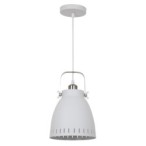 Pakabinamas šviestuvas Franklin 1xE27 Balta Satino Smėlio Šlifuota Nikelio (MD-HN8026M-WH+S.NICK)