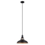 Pakabinamas šviestuvas Freya 1xE27 Juoda (MDM-2315/1 M BK+GD)