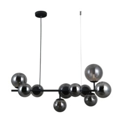 Pakabinamas šviestuvas era 10xG9 Satino Juoda (PND-40423-10)