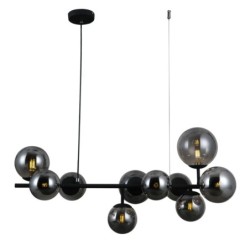 Pakabinamas šviestuvas era 10xG9 Satino Juoda (PND-40423-10)