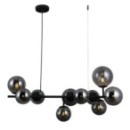 Pakabinamas šviestuvas era 10xG9 Satino Juoda (PND-40423-10)