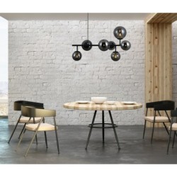 Pakabinamas šviestuvas era 7xG9 Satino Juoda (PND-40423-7)