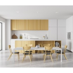 Įmontuojamas lubinis šviestuvas Naru 1xGU10 Smėlio Balta (DL-61903-IP44-WH)