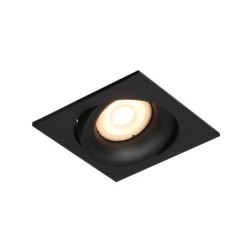 Įmontuojamas lubinis šviestuvas Ponar 1xGU10 Juoda Smėlio Šlifuota (DL-26451-GU10-BK)